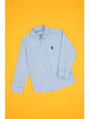 U.s. Polo Assn. Erkek Çocuk Açık Mavi Gömlek Basic 50316769-VR003
