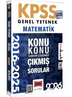 Yargı 2026 KPSS Matematik Çıkmış Sorular 2016-2025 Konu Konu Çözü