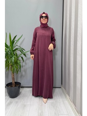 Miss Dalida Cupro Ipek Elbise Plum T26K-4015