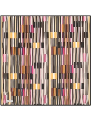 Aker Sarı - Siyah Geometrik Desenli Sport Tivil Eşarp 3410797 - 912