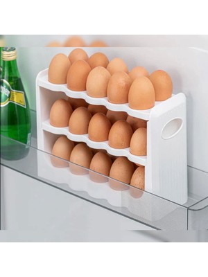 Gondol System 30 Bölmeli Yumurta Kutusu - Beyaz - 27 cm