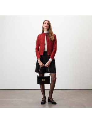 Desa Chantoya Kırmızı Kadın Süet Ceket