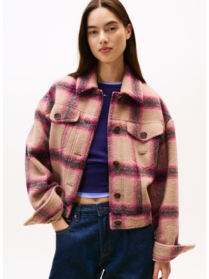 Tommy Jeans Standart Pembe Kadın Ceket DW0DW21662THC