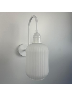 Bamyum Tazro Beyaz Metal Aplik Mutfak Iç Mekan Salon Cafe Ofis Pastane Modern Dekoratif Aplikleri