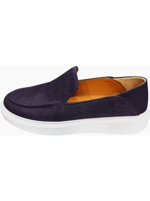 Tripy Büyük Numara Casual Erkek Ayakkabı Lacivert Nubuk