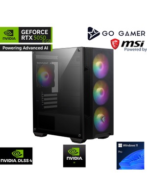 Go Gamer GA88 AMD Ryzen 5 5500 / 16GB 3200MHz / 512GB NVMe SSD / RTX5050 8GB / AMD Gaming Paket