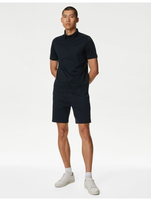 Marks & Spencer Saf Pamuklu Kısa Kollu Polo Yaka T-Shirt