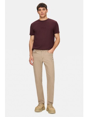Ucla Taro Bej  Non Denim Stragiht Fit Erkek Pantolon
