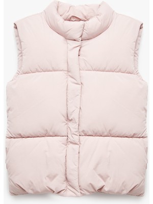 Koton Dik Yaka Fermuarlı Kolsuz Şişme Yelek