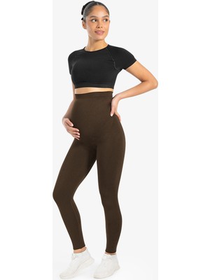 Cervus Bloomar Kadın Seamless Hamile Tayt – Karın Destekli, Esnek ve Dikişsiz Hamile Legging