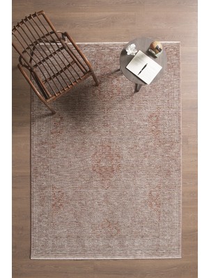 Venucci Home & Living Olivia Premium Bambu Polyester Oturma Odası Salon Yatak Odası Halısı Eskitme Vintage Halı