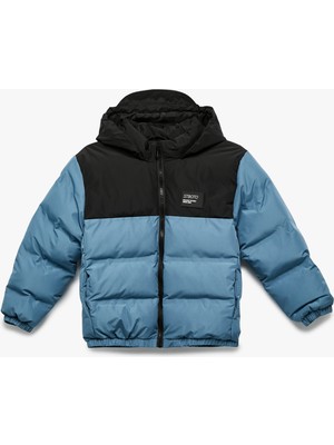 Koton Fermuarlı Kapşonlu Şişme Mont