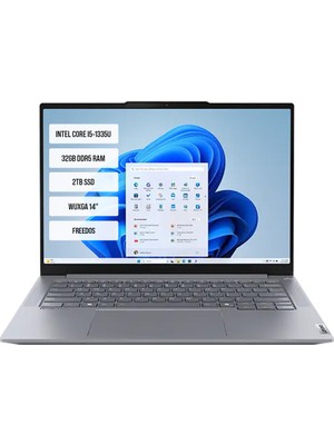 Lenovo Thinkbook 14 G6 Irl 21KG00Y5TR-02 Intel Core I5-1335U 32GB Ddr5 2tb SSD Wuxga 14" Freedos Taşınabilir Bilgisayar