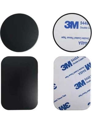 Teknofone 2 Adet Metal Plaka Etiket Disk Demir Sac Mıknatıs Için Cep Telefonu Tutucu Manyetik Araç Telefonu Standı