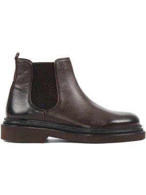 Celal Gültekin Erkek Kahverengi Deri Chelsea Bot