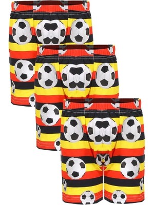 Moda Erkek Çocuk 3'lü Sarı Boxer