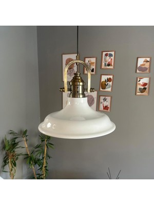 Bamyum Bergo Beyaz Delikli Eskitme Başlık Beyaz Avize Salon Oturma Odası Yatak Odası Sarkıt Modeli