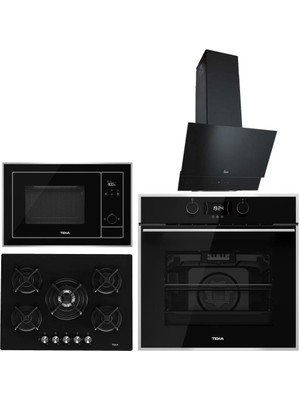 Teka Siyah Ankastre Set (Hlb 840 Ss - Hf Lux 70 5g - Teka Tvt 60.1 - ml 820 Bıs )