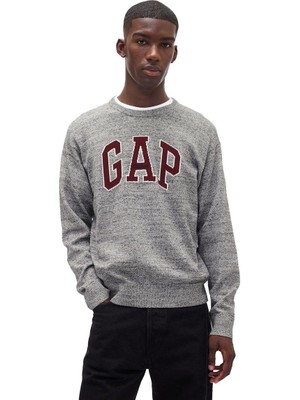 Gap Relaxed Gap Logo Intarsia Sweatshirt - 789791