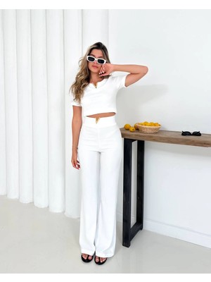 Ronanna V Aksesuarlı Ottoman Takım Beyaz S255850