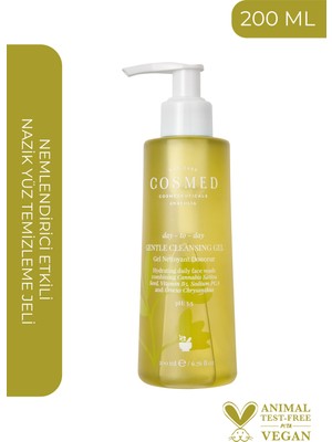Cosmed Nemlendirici Etkili Nazik Yüz Temizleme Jeli / DAY TO DAY GENTLE CLEANSING GEL 200 Ml