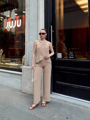 Ronanna Kruvaze Takım Ayrobin Bej S054