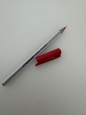 Pensan Tükenmez Kalem Triball 1.0 mm Bilye Uç Kırmızı (6 Adet)