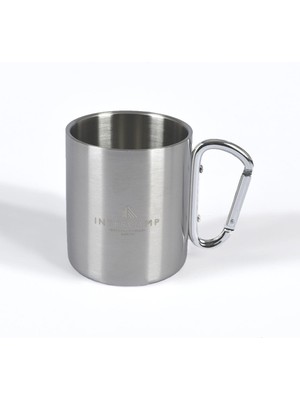 Intercamp 350 ml Çelik Kamp Bardağı, Paslanmaz Çelik Bardak, Kupa,