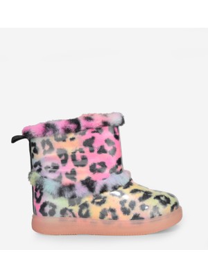 Vicco Peli Kız Okul Öncesi Siyah Çizme Işıklı Konforlu Günlük Kullanım İçin Şık Tasarım