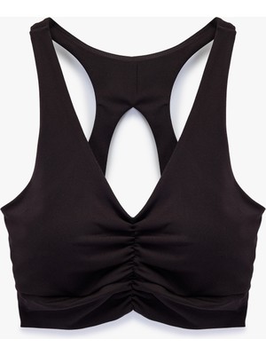 Koton Kolsuz V Yaka Pencere Detaylı Sporcu Sütyeni