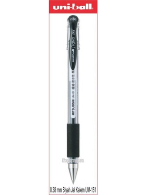Uni-Ball Uniball Signo Dx 0.38 mm Siyah Jel Kalem UM-152