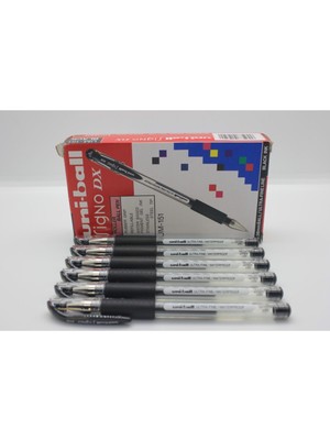 Uni-Ball UM-151 Signo Dx Fine Jel Kalem 0,7 mm Siyah 6ADET
