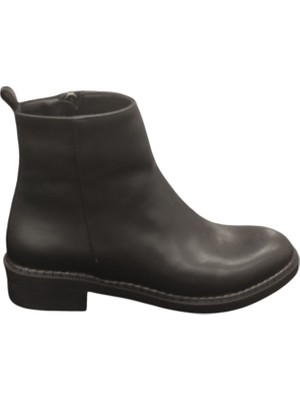 Punto 326201Z Fermuarlı Kaydırmaz Kauçuk Taban Günlük Kadın Bot