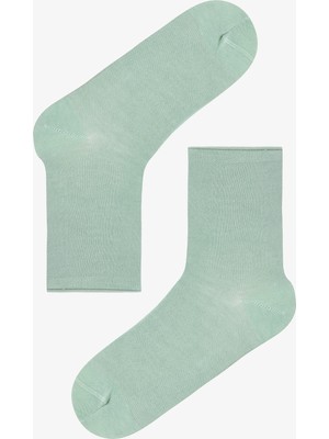 Penti Açık Yeşil Rahat Bilek Lastikli Bambu Soket Çorap