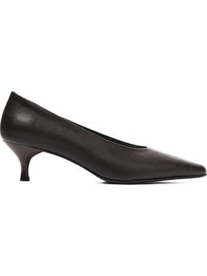 Kadın Topuklu/ Stiletto MAR-25K-242-ANNY John May Koyu Kahve
