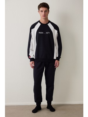 Penti Erkek Street Oversize Uzun Kollu Pamuklu Jogger Pijama Takımı