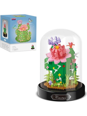 Balody Fanuslu Çiçek Serisi – Kaktüs Yapı Bloğu Seti – 615 Parça