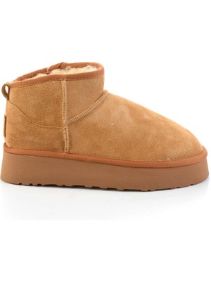 Harley Davidson Camel Hakiki Deri Kadın Bot & Bootie K02422009002