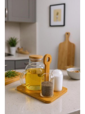 Bambum Fiora - Yağlık Sirkelik Tuzluk & Biberlik