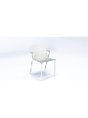 Tavilo Hoka Plastik Sandalye Sağlam Istiflenebilir Beyaz Kolay Temizlenebilir Modern Tasarım