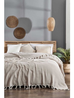 Femina Trendy Çift Kişilik Yatak Pikesi Deniz Bej 200 x 230 Cm