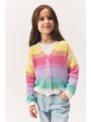 Ugly Duck 04-09 Yaş Kız Çocuk Orıgınal Marınes Örme Hırka - Çok Renkli