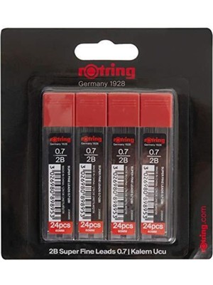 Rotring Super Polimer Kalem Ucu 2b 0.7 mm 4'lü Paket