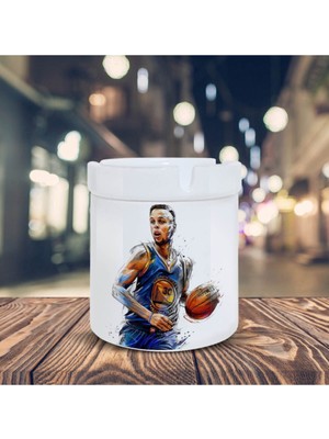 Stephen Curry Mpv Baskılı Küllük Seramik Kül TABLASI-20154
