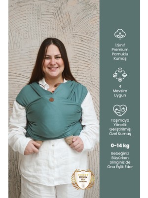 Premium Esnek Wrap Sling ( Babysling - Sling - Babysling - Bebek Taşıma Şalı - Babywearing - Kanguru )