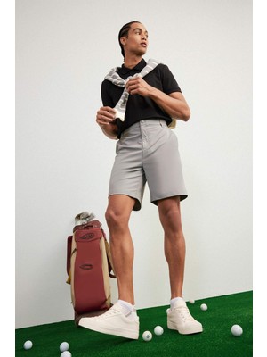 DeFacto Slim Fit Dar Kesim Sporcu Dokuma Şort D9249AX25SP