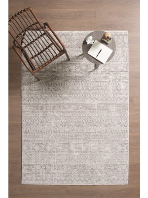 Venucci Home & Living Olivia Premium Bambu Polyester Oturma Odası Salon Yatak Odası Halısı Eskitme Vintage Halı