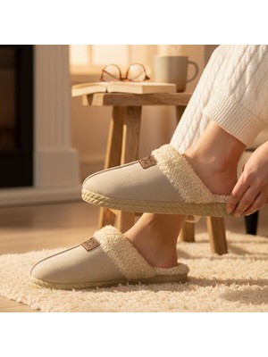 Ispartalılar 95FX Kışlık Ev Terliği Yünlü Ev terliği Kadın Kışlık Terlik