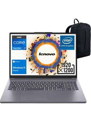 Lenovo Ip Slim 3 Intel Core I7 13620H 16 GB 512 GB SSD 16" Wuxga IPS Windows 11  Taşınabilir Bilgisayar 83K2001WTR - Emtech Çanta