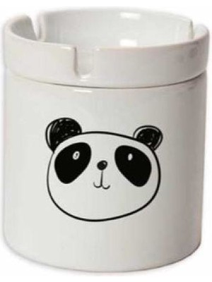 Panda Temalı Seramik Küllük
